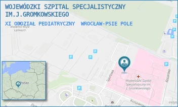 XI ODDZIAŁ PEDIATRYCZNY - WOJEWÓDZKI SZPITAL SPECJALISTYCZNY IM.J.GROMKOWSKIEGO - UL. KOSZAROWA 5,  WROCŁAW-PSIE POLE