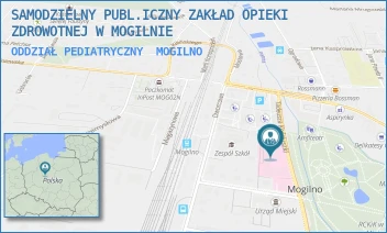 ODDZIAŁ PEDIATRYCZNY - SAMODZIELNY PUBL.ICZNY ZAKŁAD OPIEKI ZDROWOTNEJ W MOGILNIE - KOŚCIUSZKI 6,  MOGILNO