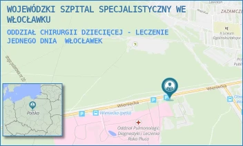ODDZIAŁ CHIRURGII DZIECIĘCEJ - LECZENIE JEDNEGO DNIA - WOJEWÓDZKI SZPITAL SPECJALISTYCZNY WE WŁOCŁAWKU - WIENIECKA 49,  WŁOCŁAWEK