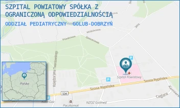 ODDZIAŁ PEDIATRYCZNY - SZPITAL POWIATOWY SPÓŁKA Z OGRANICZONĄ ODPOWIEDZIALNOŚCIĄ - DR J.G. KOPPA 1E,  GOLUB-DOBRZYŃ