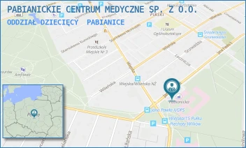 ODDZIAŁ DZIECIĘCY - PABIANICKIE CENTRUM MEDYCZNE SP. Z O.O. - UL. JANA PAWŁA II 68,  PABIANICE