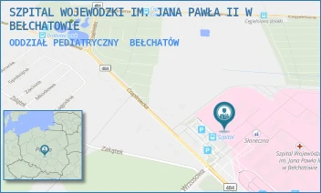 ODDZIAŁ PEDIATRYCZNY - SZPITAL WOJEWÓDZKI IM. JANA PAWŁA II W BEŁCHATOWIE - UL. CZAPLINIECKA 123,  BEŁCHATÓW
