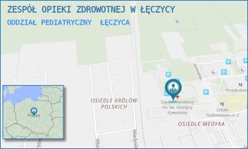 ODDZIAŁ PEDIATRYCZNY - ZESPÓŁ OPIEKI ZDROWOTNEJ W ŁĘCZYCY - UL. ZACHODNIA 6,  ŁĘCZYCA