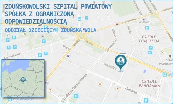 ODDZIAŁ DZIECIĘCY - ZDUŃSKOWOLSKI SZPITAL POWIATOWY SPÓŁKA Z OGRANICZONĄ ODPOWIEDZIALNOŚCIĄ - UL. KRÓLEWSKA 29,  ZDUŃSKA WOLA