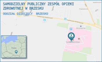 ODDZIAŁ DZIECIĘCY - SAMODZIELNY PUBLICZNY ZESPÓŁ OPIEKI ZDROWOTNEJ W BRZESKU - UL. TADEUSZA KOŚCIUSZKI 68,  BRZESKO