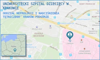 ODDZIAŁ NEFROLOGII I NADCIŚNIENIA TĘTNICZEGO - UNIWERSYTECKI SZPITAL DZIECIĘCY W KRAKOWIE - UL. WIELICKA 265,  KRAKÓW-PODGÓRZE
