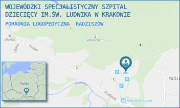 PORADNIA LOGOPEDYCZNA - WOJEWÓDZKI SPECJALISTYCZNY SZPITAL DZIECIĘCY IM.ŚW. LUDWIKA W KRAKOWIE - UL. PODLESIE 173,  RADZISZÓW