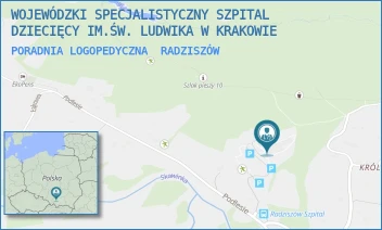 PORADNIA LOGOPEDYCZNA - WOJEWÓDZKI SPECJALISTYCZNY SZPITAL DZIECIĘCY IM.ŚW. LUDWIKA W KRAKOWIE - UL. PODLESIE 173/A,  RADZISZÓW