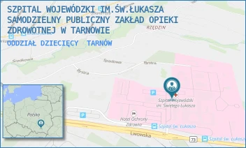 ODDZIAŁ DZIECIĘCY - SZPITAL WOJEWÓDZKI IM.ŚW.ŁUKASZA SAMODZIELNY PUBLICZNY ZAKŁAD OPIEKI ZDROWOTNEJ W TARNOWIE - UL. LWOWSKA 178A,  TARNÓW