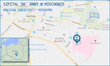 ODDZIAŁ DZIECIĘCY - SZPITAL ŚW. ANNY W MIECHOWIE - SZPITALNA 3,  MIECHÓW