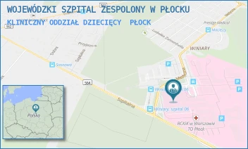 KLINICZNY ODDZIAŁ DZIECIĘCY - WOJEWÓDZKI SZPITAL ZESPOLONY W PŁOCKU - MEDYCZNA 19,  PŁOCK