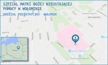 ODDZIAŁ PEDIATRYCZNY - SZPITAL MATKI BOŻEJ NIEUSTAJĄCEJ POMOCY W WOŁOMINIE - GDYŃSKA 1/3,  WOŁOMIN