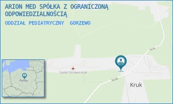 ODDZIAŁ PEDIATRYCZNY - ARION MED SPÓŁKA Z OGRANICZONĄ ODPOWIEDZIALNOŚCIĄ - KRUK 5,  GORZEWO