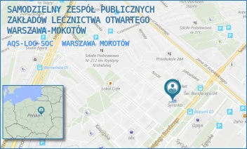 AOS-LOG-SOC - SAMODZIELNY ZESPÓŁ PUBLICZNYCH ZAKŁADÓW LECZNICTWA OTWARTEGO WARSZAWA-MOKOTÓW - SOCZI 1,  WARSZAWA MOKOTÓW
