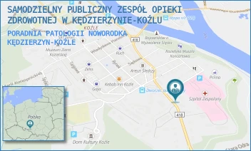 PORADNIA PATOLOGII NOWORODKA - SAMODZIELNY PUBLICZNY ZESPÓŁ OPIEKI ZDROWOTNEJ W KĘDZIERZYNIE-KOŹLU - UL. 24 KWIETNIA 7,  KĘDZIERZYN-KOŹLE