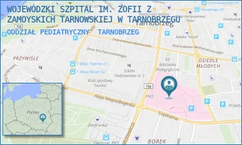 ODDZIAŁ PEDIATRYCZNY - WOJEWÓDZKI SZPITAL IM. ZOFII Z ZAMOYSKICH TARNOWSKIEJ W TARNOBRZEGU - UL. SZPITALNA 1,  TARNOBRZEG