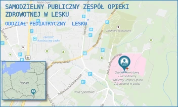 ODDZIAŁ PEDIATRYCZNY - SAMODZIELNY PUBLICZNY ZESPÓŁ OPIEKI ZDROWOTNEJ W LESKU - UL. KOCHANOWSKIEGO 2,  LESKO