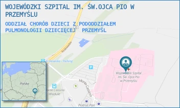 ODDZIAŁ CHORÓB DZIECI Z PODODDZIAŁEM PULMONOLOGII DZIECIĘCEJ - WOJEWÓDZKI SZPITAL IM. ŚW.OJCA PIO W PRZEMYŚLU - UL. MONTE CASSINO 18,  PRZEMYŚL