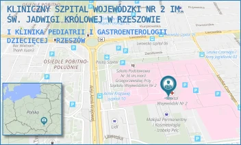 I KLINIKA PEDIATRII I GASTROENTEROLOGII DZIECIĘCEJ - KLINICZNY SZPITAL WOJEWÓDZKI NR 2 IM. ŚW. JADWIGI KRÓLOWEJ W RZESZOWIE - UL. LWOWSKA 60,  RZESZÓW
