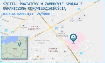 ODDZIAŁ DZIECIĘCY - SZPITAL POWIATOWY W ZAMBROWIE SPÓŁKA Z OGRANICZONĄ ODPOWIEDZIALNOŚCIĄ - PAPIEŻĄ J. PAWŁA II 3,  ZAMBRÓW