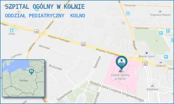 ODDZIAŁ PEDIATRYCZNY - SZPITAL OGÓLNY W KOLNIE - WOJSKA POLSKIEGO 69,  KOLNO
