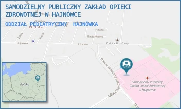 ODDZIAŁ PEDIATRYCZNY - SAMODZIELNY PUBLICZNY ZAKŁAD OPIEKI ZDROWOTNEJ W HAJNÓWCE - DOC. ADAMA DOWGIRDA 9, HAJNÓWKA