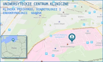 KLINIKA PEDIATRII, DIABETOLOGII I ENDOKRYNOLOGII - UNIWERSYTECKIE CENTRUM KLINICZNE - UL. DĘBINKI 7,  GDAŃSK