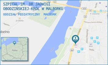 ODDZIAŁ PEDIATRYCZNY - SZPITAL IM. DR JADWIGI OBODZIŃSKIEJ-KRÓL W MALBORKU - AL. ARMII KRAJOWEJ 105/106,  MALBORK