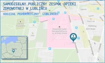 ODDZIAŁ PEDIATRYCZNY - SAMODZIELNY PUBLICZNY ZESPÓŁ OPIEKI ZDROWOTNEJ W LUBLIŃCU - UL. GRUNWALDZKA 9,  LUBLINIEC