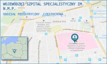 ODDZIAŁ PEDIATRYCZNY - WOJEWÓDZKI SZPITAL SPECJALISTYCZNY IM. N.M.P. - UL. POLSKIEGO CZERWONEGO KRZYŻA 7, CZĘSTOCHOWA
