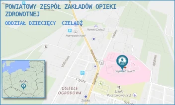 ODDZIAŁ DZIECIĘCY - ZAGŁĘBIOWSKI SZPITAL KLINICZNY - UL. SZPITALNA 40,  CZELADŹ