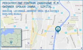 ODDZIAŁ LECZENIA JEDNEGO DNIA DLA DZIECI - PEDIATRYCZNE CENTRUM ZABIEGOWE SPÓŁKA Z OGRANICZONĄ ODPOWIEDZIALNOŚCIĄ - UL. CYNIARSKA 24,  BIELSKO-BIAŁA