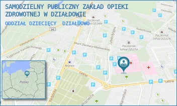ODDZIAŁ DZIECIĘCY - SAMODZIELNY PUBLICZNY ZAKŁAD OPIEKI ZDROWOTNEJ W DZIAŁDOWIE - LEŚNA 1,  DZIAŁDOWO
