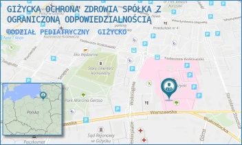 ODDZIAŁ PEDIATRYCZNY - GIŻYCKA OCHRONA ZDROWIA SPÓŁKA Z OGRANICZONĄ ODPOWIEDZIALNOŚCIĄ - WARSZAWSKA 41, GIŻYCKO