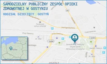 ODDZIAŁ DZIECIĘCY - SAMODZIELNY PUBLICZNY ZESPÓŁ OPIEKI ZDROWOTNEJ W GOSTYNIU - PL.K. MARCINKOWSKIEGO 8/9,  GOSTYŃ