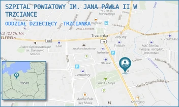 ODDZIAŁ DZIECIĘCY - SZPITAL POWIATOWY IM. JANA PAWŁA II W TRZCIANCE - SIKORSKIEGO 9,  TRZCIANKA