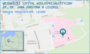 ODDZIAŁ PEDIATRYCZNY - WOJEWÓDZKI SZPITAL WIELOSPECJALISTYCZNY IM. DR. JANA JONSTONA W LESZNIE - KIEPURY 45,  LESZNO