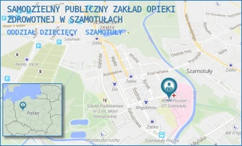 ODDZIAŁ DZIECIĘCY - SAMODZIELNY PUBLICZNY ZAKŁAD OPIEKI ZDROWOTNEJ W SZAMOTUŁACH - SUKIENNICZA 13,  SZAMOTUŁY